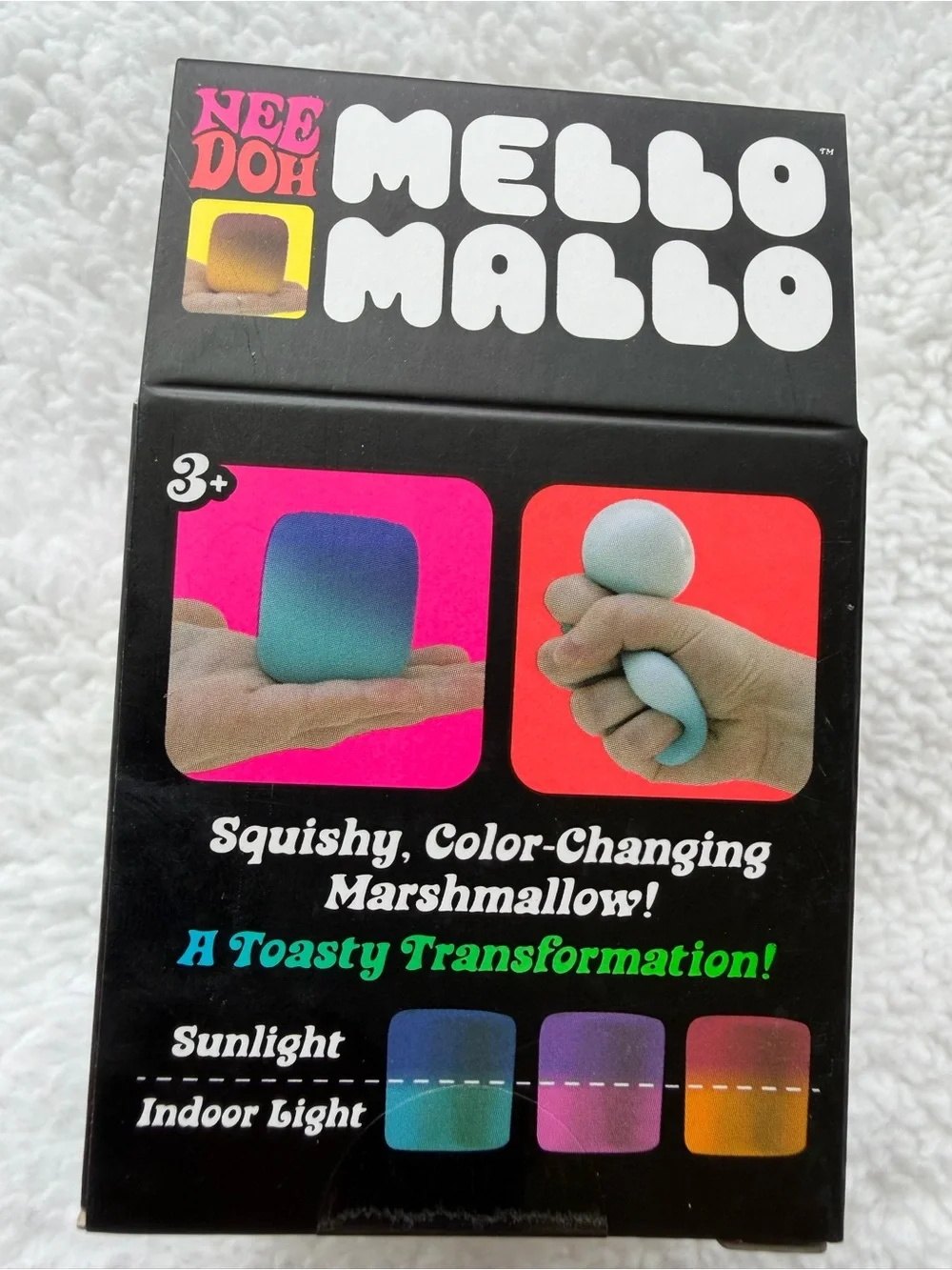 NIB Mello Mallo Yellow Squishy Marshmallow Toy NEEDOH